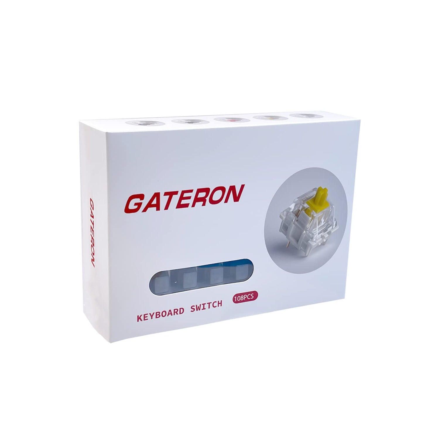 Gateron Oil King V2 Pre Lubed 5pin Linear Switches for Mechanical Keyboard (108 PCS, Oil King)