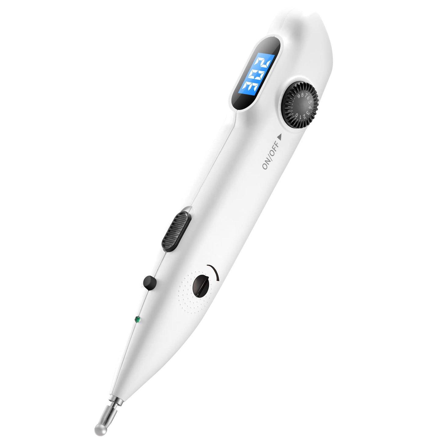 Electronic Acupuncture Pen Rechargeable Electric Acupressure Pen Meridian Finder excel ii lt Stimulator Acupoints Automatically with 2 Massage Heads
