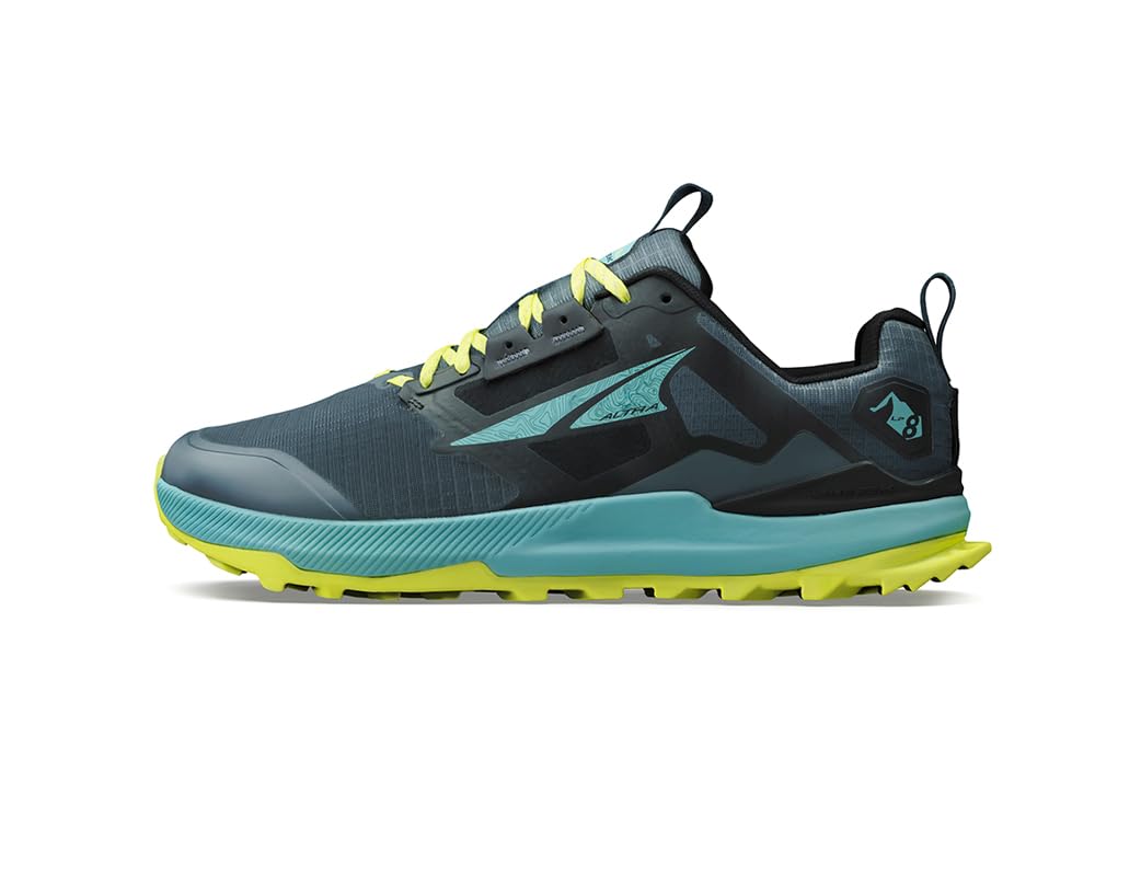 ALTRA Men's Lone Peak 8 Trail Running Shoe, Black/Green, 10