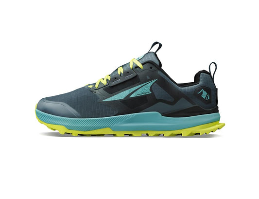 ALTRA Men's Lone Peak 8 Trail Running Shoe, Black/Green, 10