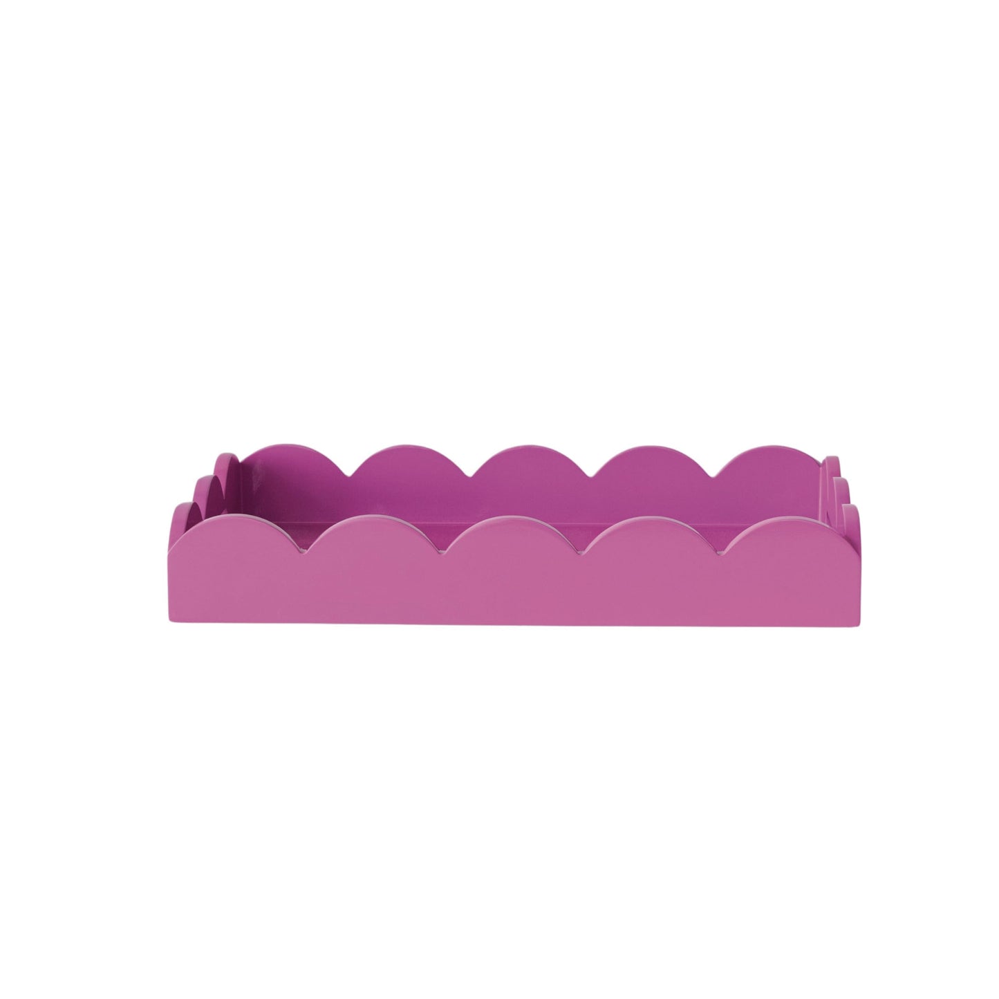 Creative Co-Op Wide Wood Tray, Fuchsia