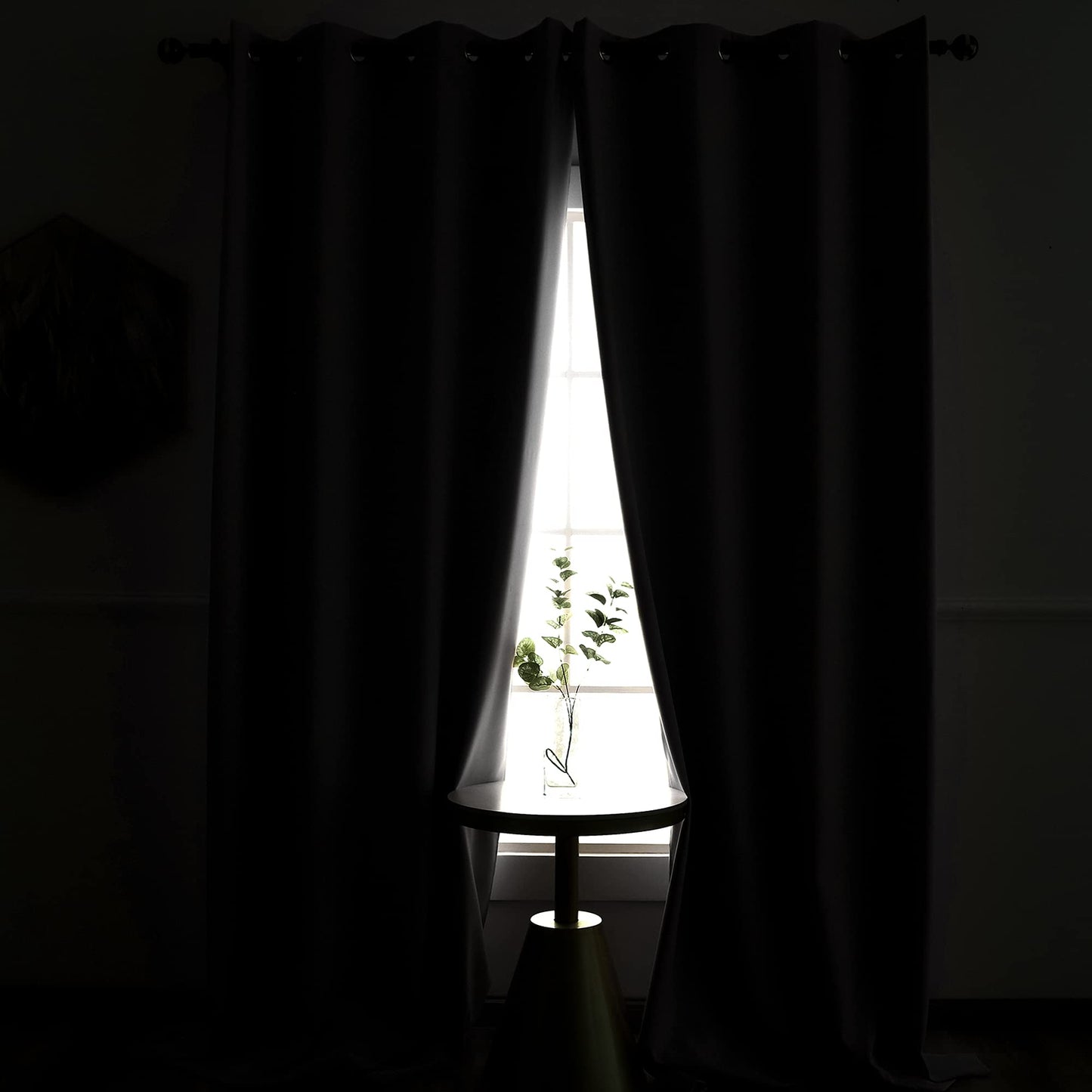 YGO Home Fashion Thermal Insulated Solid Grommet Top Blackout Curtains for Girls Bedroom Living Room Light Pink 52x84 inch 2 Panels