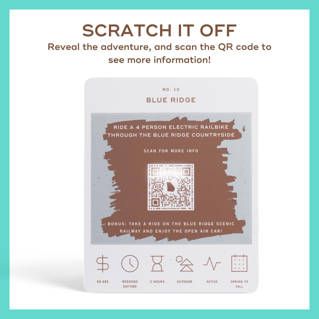 Reach International Outfitters Georgia Adventure Bucket List: 50 Scratch-Off Cards for Outdoor Activities, Tourist Attractions, and Road Trips - Perfect Travel Gift and Guide for Exploring