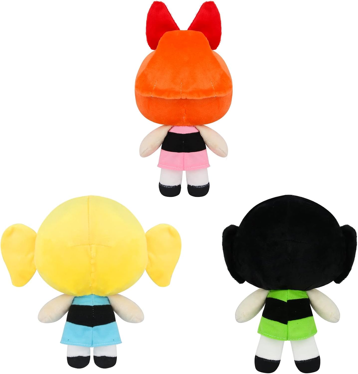 MJJAOQYF 3Pcs 22cm/8inch Movie Cartoon Police Girl Plush Stuffed Doll Anime Figure Toys Xmas Kids Birthday Gifts