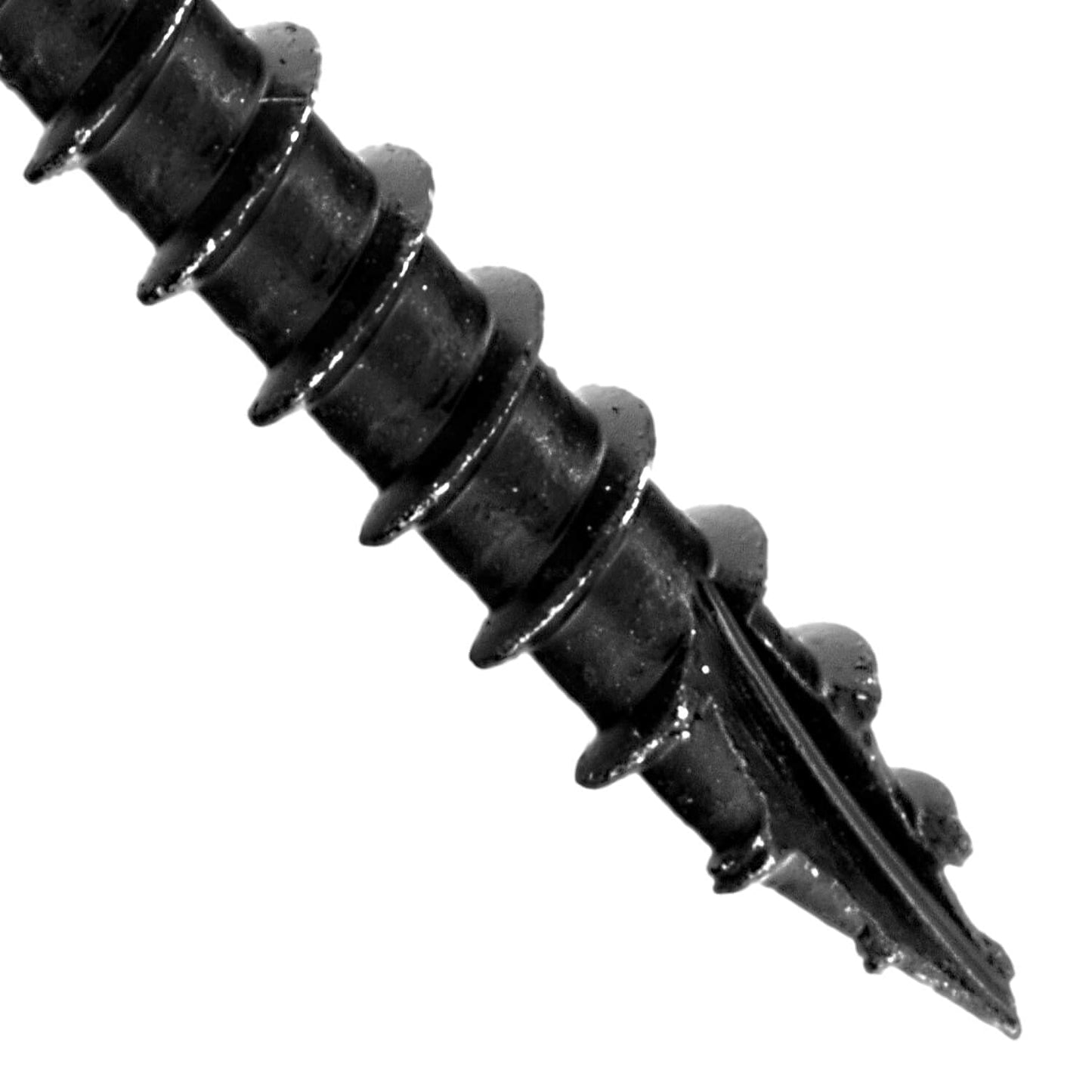 #14 X 14 Heavy Duty Black Timber/Log/Landscaping Wood Screws - Exterior Coated Heavy Duty Screws (50 Count - Heavy Duty Black Log Wood Screws)