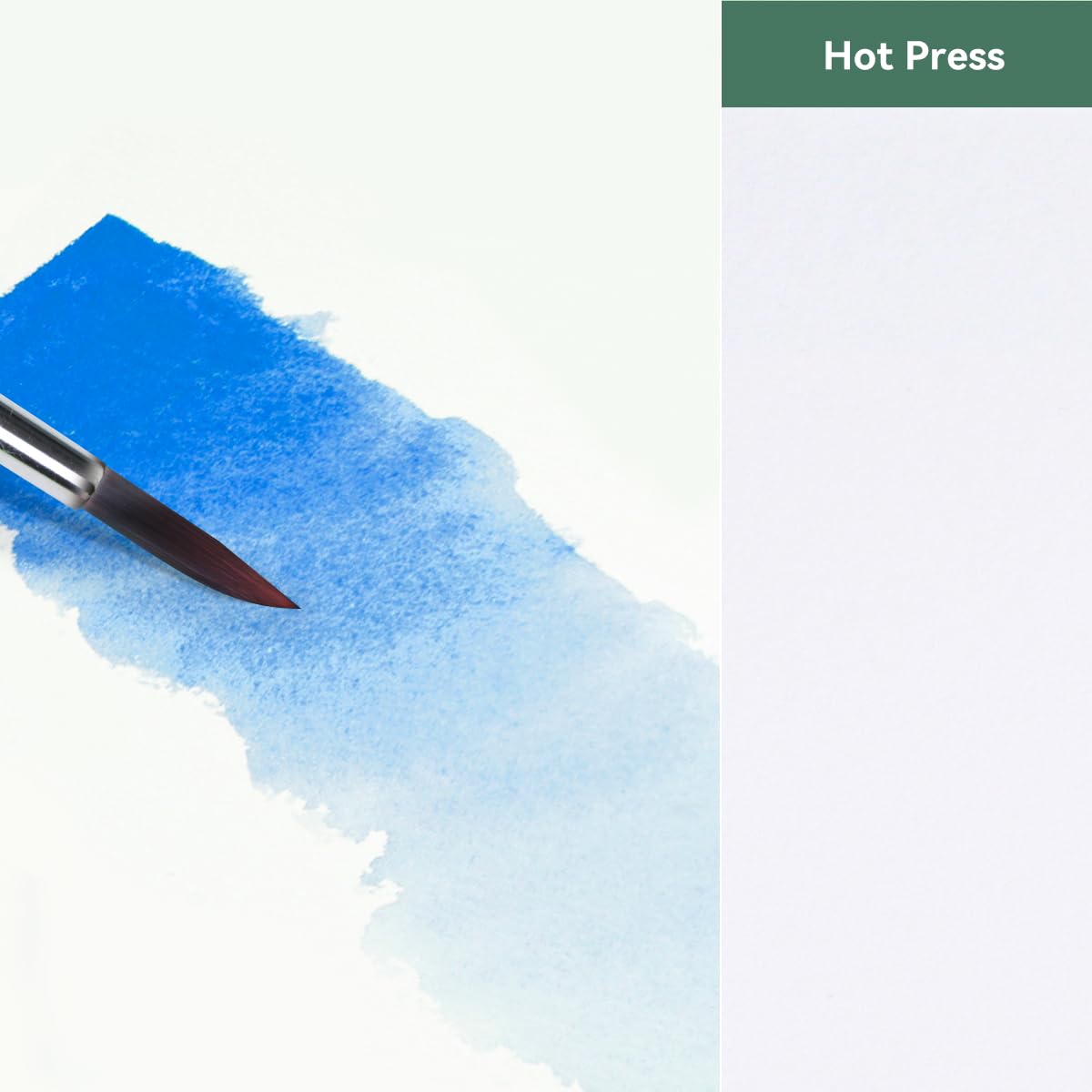Lightwish Watercolor Journal, 2 Pack 40 Sheets 100% Cotton Hot Press Watercolor Paper Sketchbook 7.6” x 5.3”,140lb/300gsm, Acid-Free for Watercolors, Gouache, Acrylics