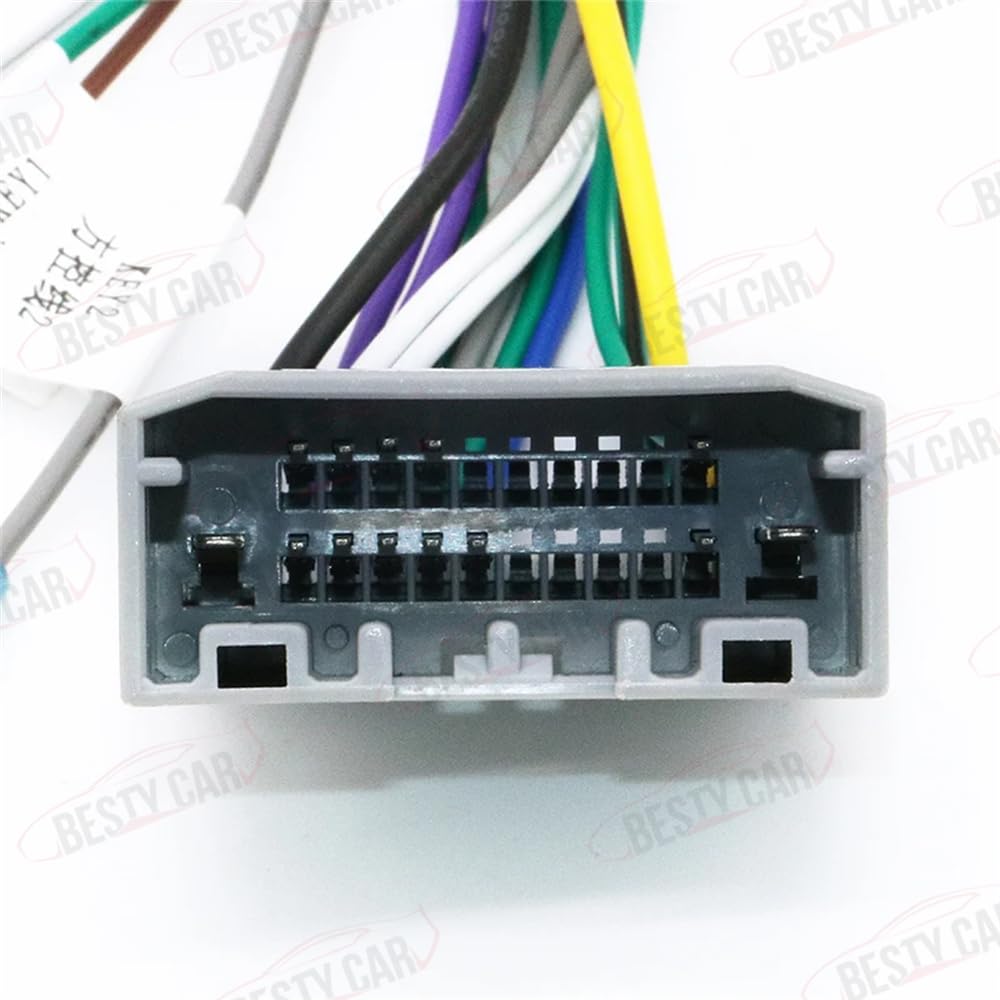16pin Car Stereo Radio Power Retrofit Wiring Harness Adatper fits for Jeep Wrangler Cherokee Compass Grand Patriot Dodge Caliber Voyager