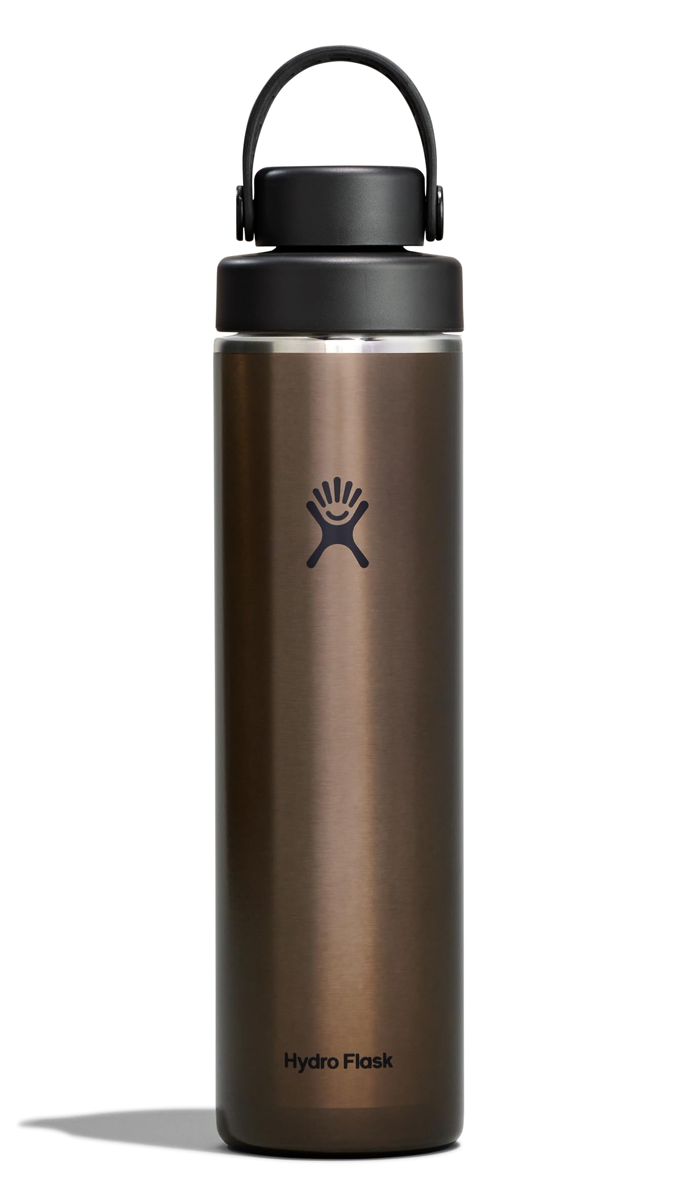 Hydro Flask Lightweight Wide Flex Chug Cap - Insulated Stainless Steel Water Bottle 24 Oz Obsidian