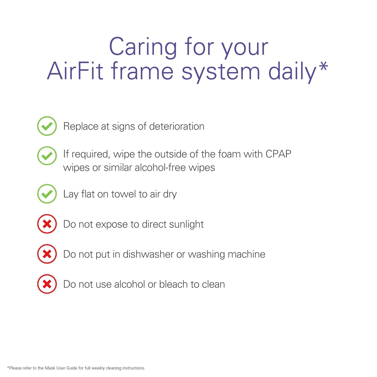 ResMed AirFit N30i Standard Frame - For Nasal CPAP Mask - Replacement CPAP Accessories - QuietAir Technology - Without Headgear - Wide Cushion