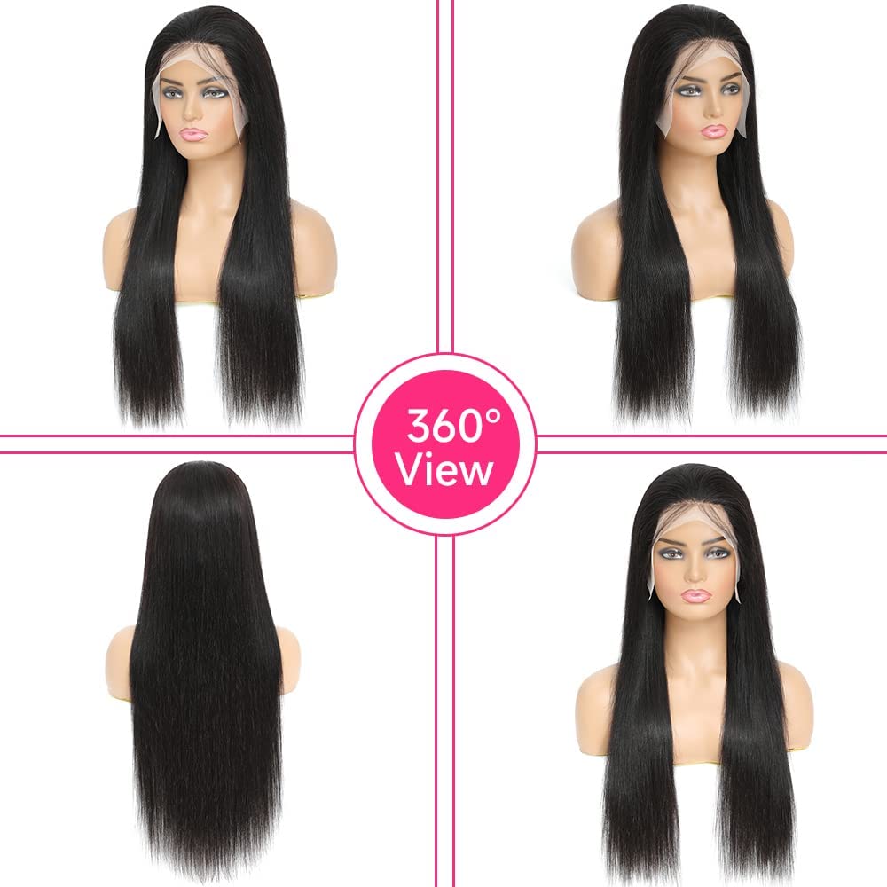 XUBULO 30 Inch Lace Front Wigs Human Hair 200 Density Real Human Hair Wig 13x4 HD Lace Front Wigs Human Hair Pre Plucked straight human hair wigs Frontal Wigs Human Hair