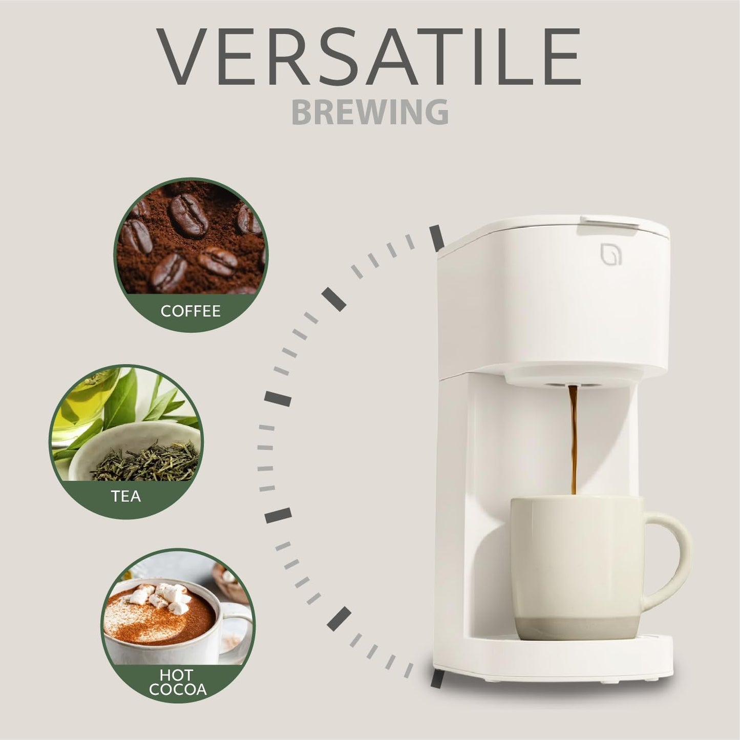 WILLOW K-Cup Coffee Maker, Single Serve Coffee Maker with 6 to 12oz Brew Size & Strong Brew Option, Single Cup Coffee maker made with 99% PCR Recycled Plastics, Coffee Machine