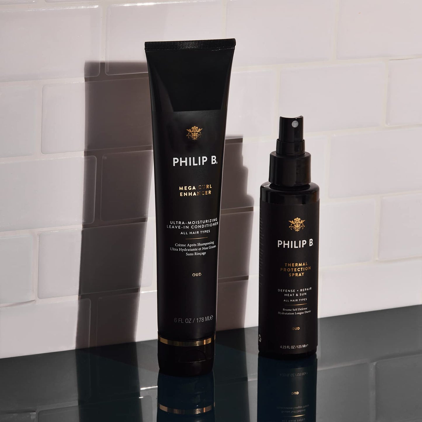 PHILIP B Thermal Protection Spray 4.2 oz. (125 ml) | Plump, Shine & Protect Hair from Heated Hair Tools