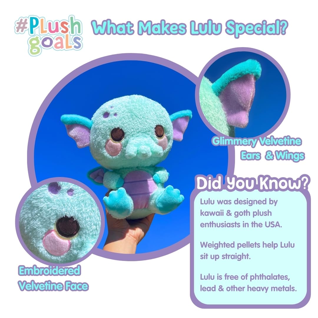 Cuddle Barn PlushGoals - Lulu The Curious Cthulhu | Cute Kawaii Soft Plush Cuddly Cryptid, 10 inches