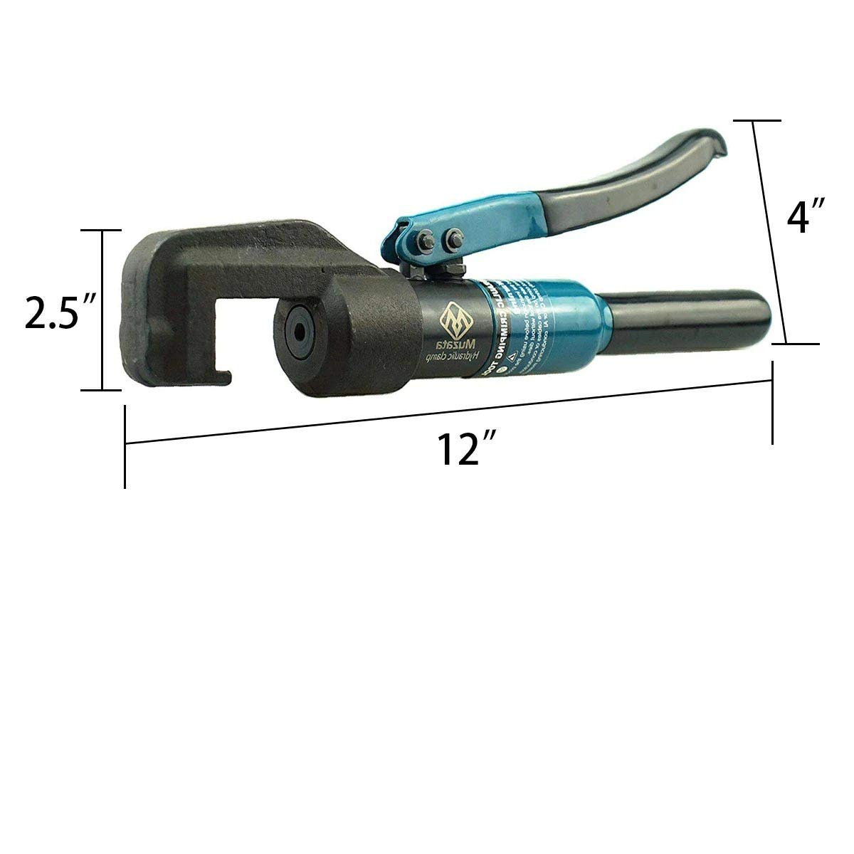 Muzata Custom Cable Railing Crimping Tool Hydraulic Crimper Hydraulic Crimping Tool for 1/8" Stainless Steel Cable Railing Kit Wire Rope Swaging Kit with Wire Cutter CR09 CK12