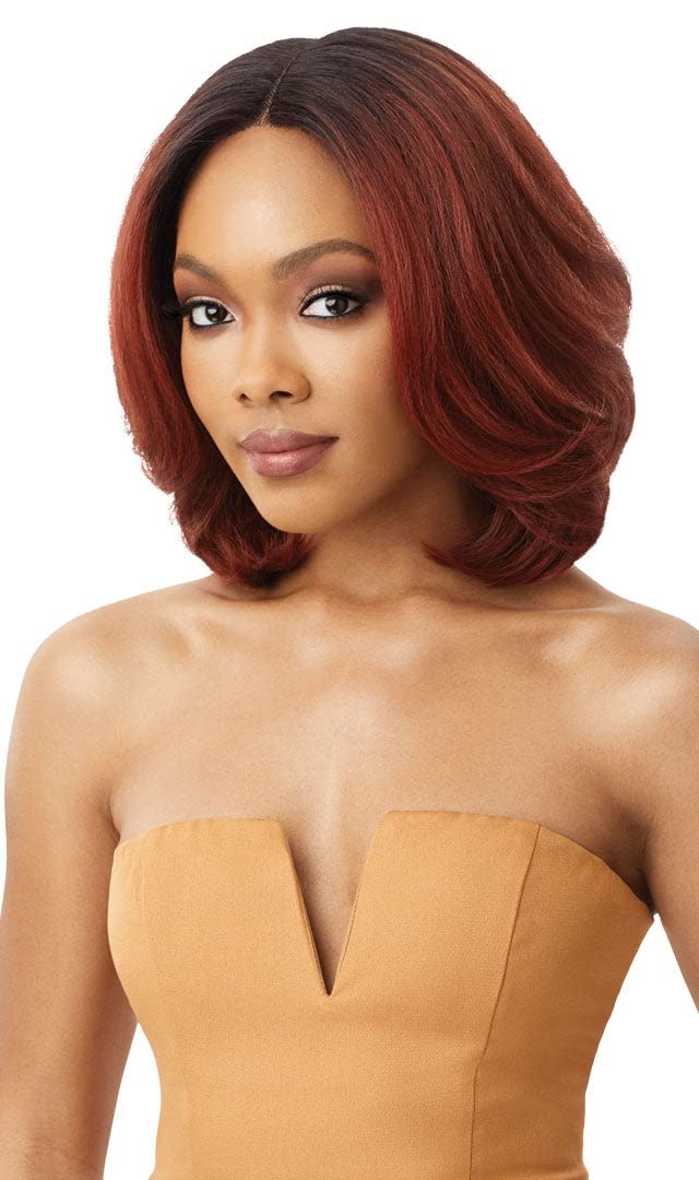 Outre Neesha Soft & Natural Synthetic Swiss Lace Front Wig NEESHA 206 (1B)