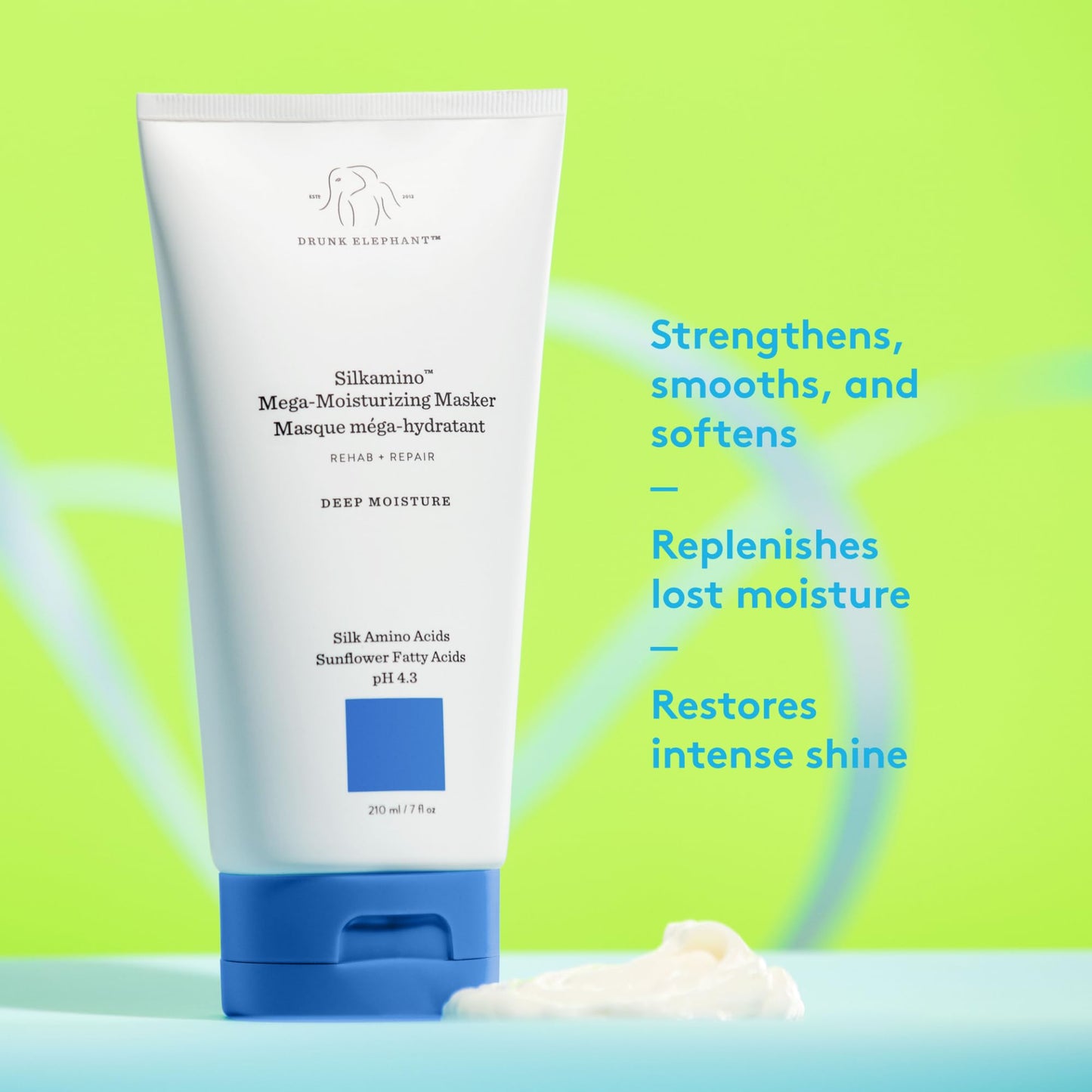 Drunk Elephant Silkamino Mega-Moisturizing Masker Conditioner - For All Hair Types (210 mL / 7 Fl Oz)