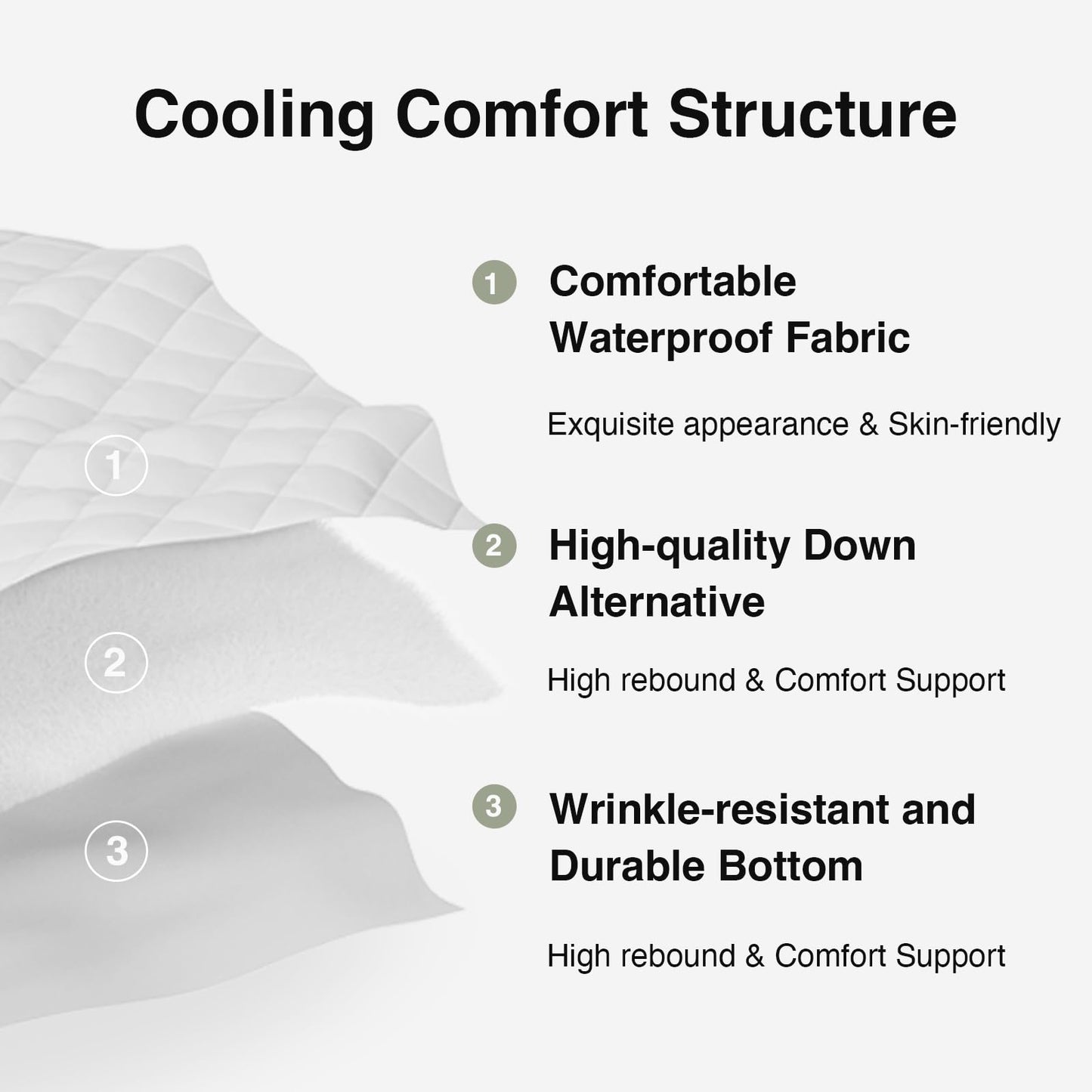 Novilla Full Mattress Topper, Soft Pillow Top for Dorm Bed, Breathable Quilted Mattress Pad Cover with Deep Pocket, Down Alternative Fill, Machine Washable Back to School Essentials