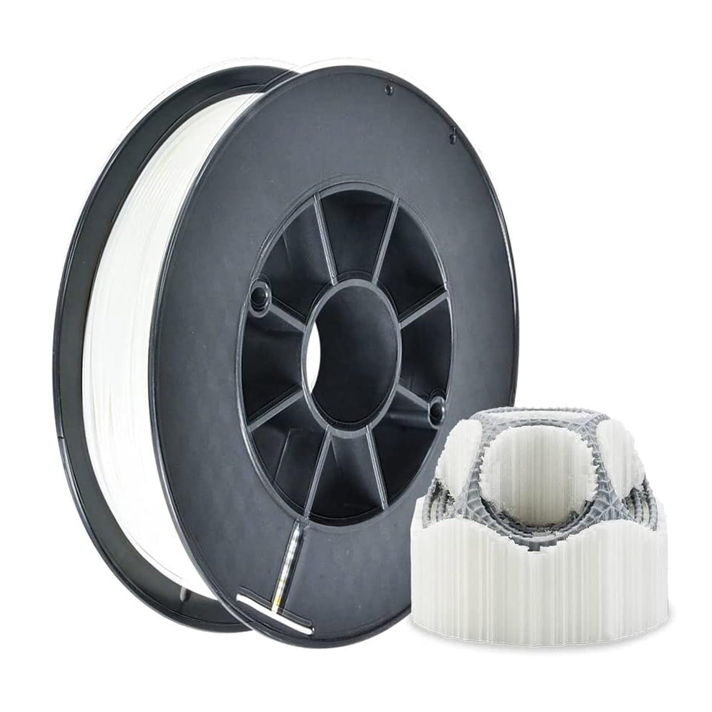 PVA Filament, Water Soluble Support 3D Printer Filament 1.75mm 0.5KG Spool for 3D Printers, Natural