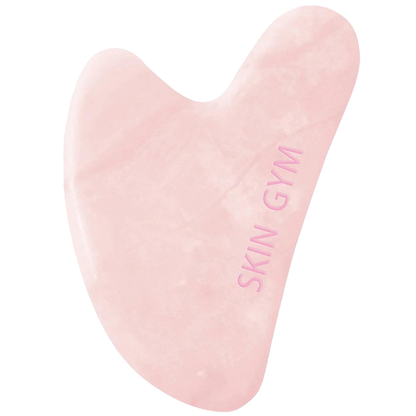 Skin Gym Rose Quartz Hearty Gua Sha Tool, Heart-Shaped Facial Massage Tool for Sculpting and Relaxation