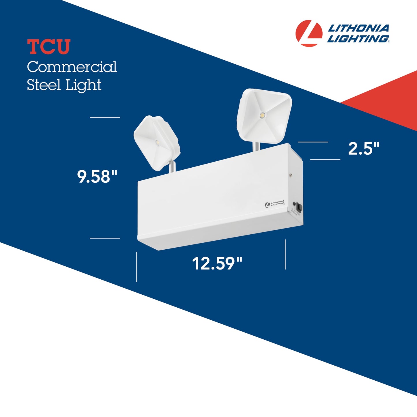 Lithonia Lighting TCU Commercial Steel 750 Lumens Emergency Lighting Unit (Pack of 1)