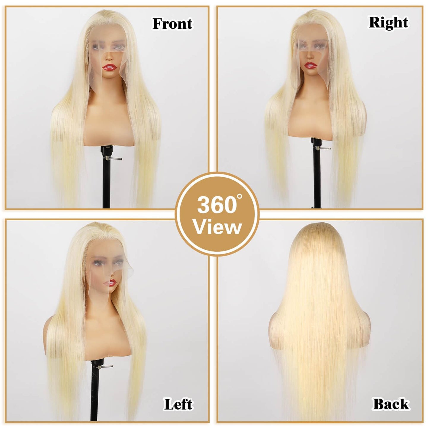 BZN 613 13x6 Lace Front Wig Human Hair 28 Inch 200 Density 613 Lace Front Wig Human Hair Blonde Wig Human Hair Straight Lace Frontal Wig Pre Plucked With Baby Hair