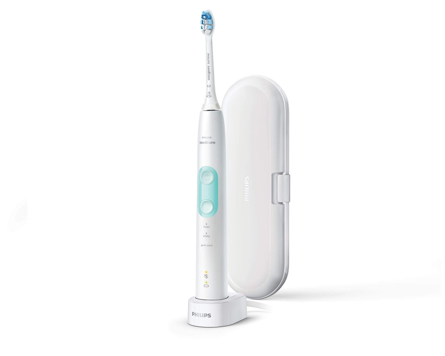Philips Sonicare ProtectiveClean 5100 Electric Rechargeable Electric Power Toothbrush, Gum Health, Frustration Free Packaging, White, HX6857/32