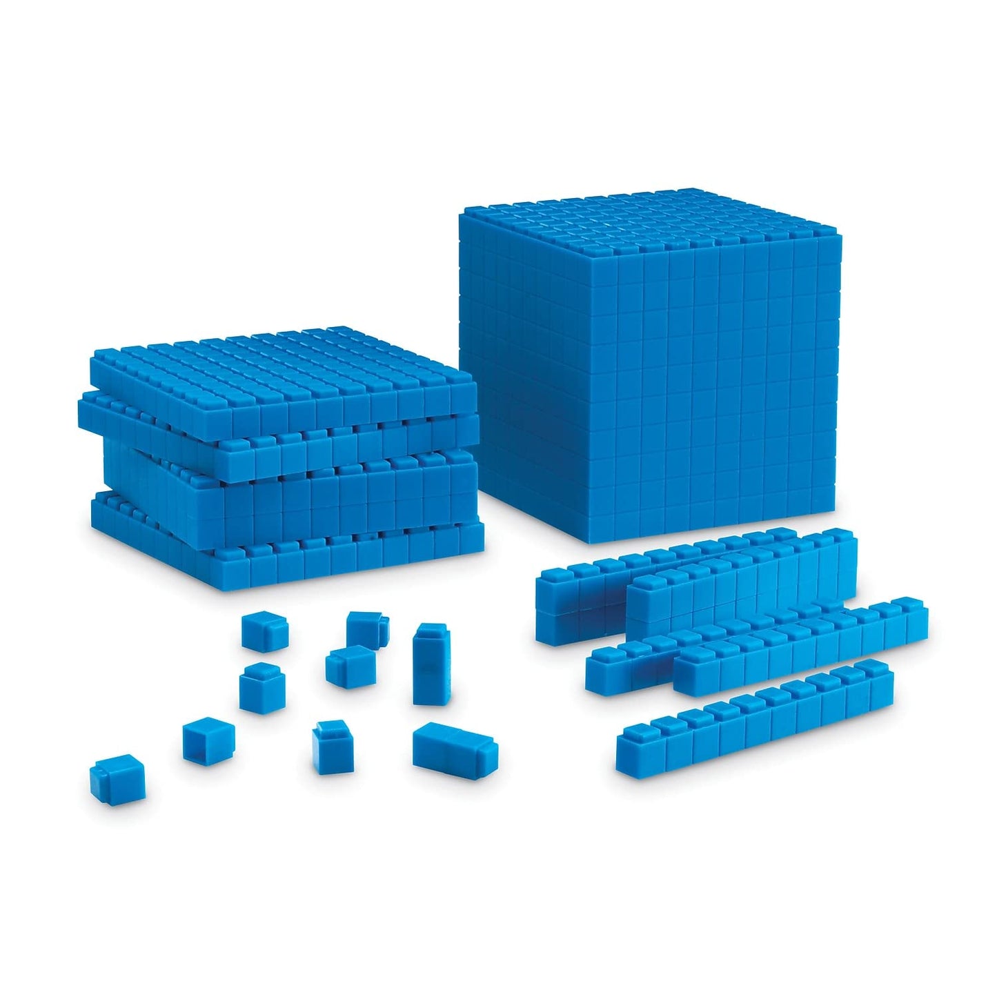 Learning Resources LER6356 Interlocking Base Ten Starter Set, Multi-color
