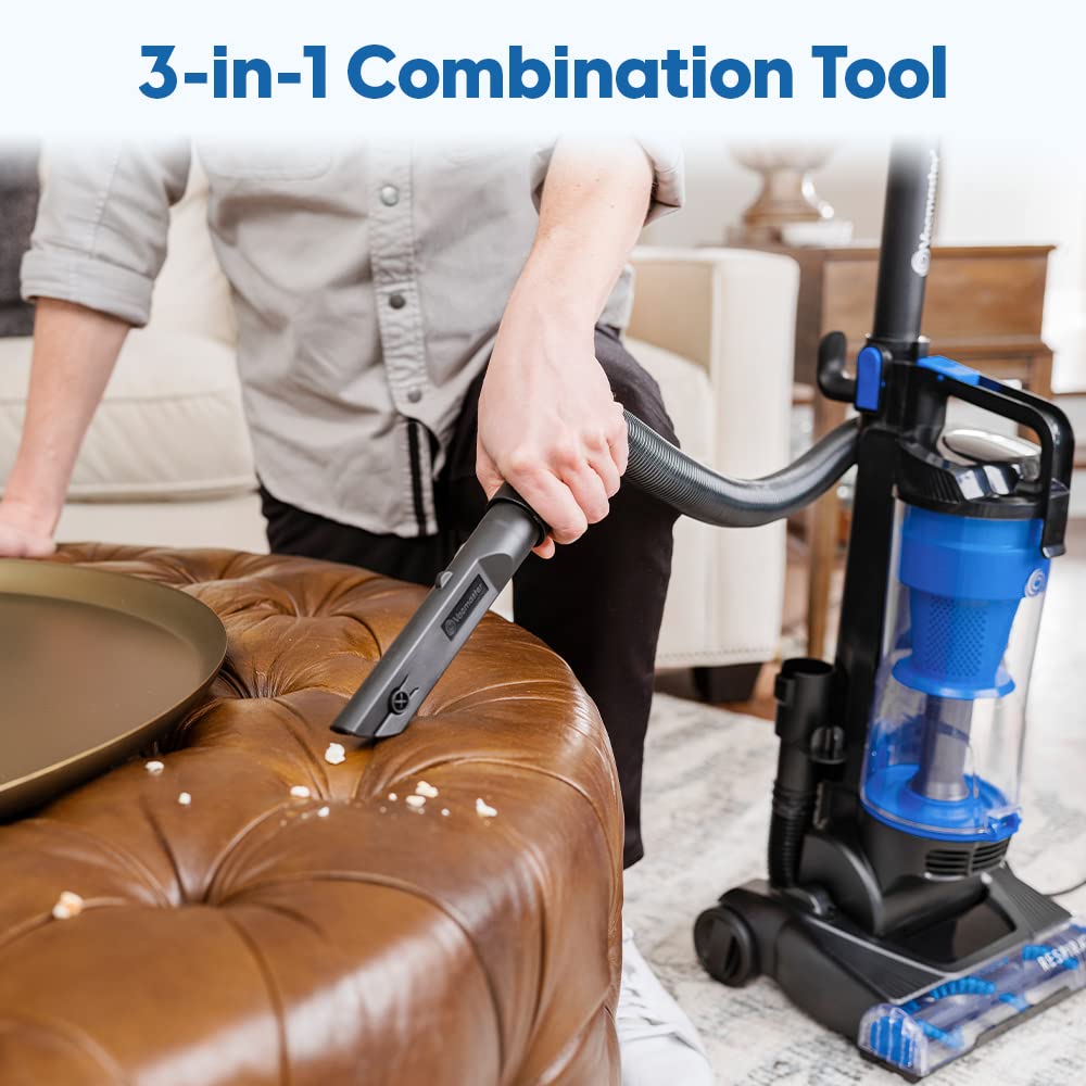 Vacmaster UC0501 Bagless Upright Vacuum Cleaner with Large Dust Cup Capacity, Efficient Cyclone Filtration System & 17ft Cord for Carpet, Hard Floor and Pet Hair