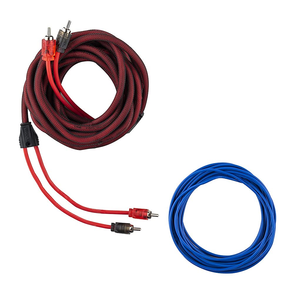 DS18 AMPKIT4 4 Gauge Amp Installation Wiring Kit - Amplifier Installation Kit 4 GA - A Car Amplifier Wiring Kit Simplifies Wire Connections and Delivers Power to Your Radio, Subwoofers, and Speakers