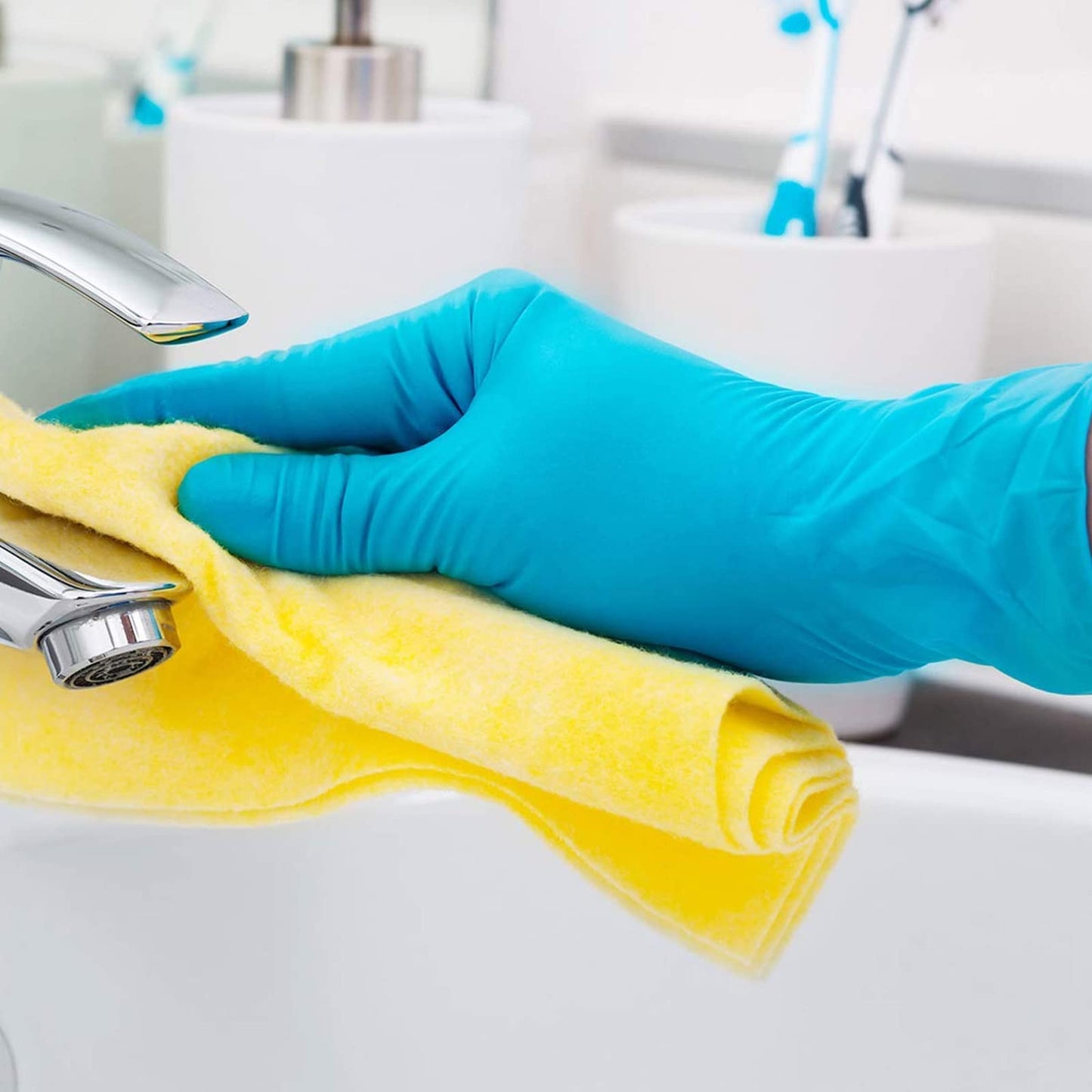 INTCO Basic Nitrile Exam Gloves, Medical Gloves Disposable Latex Free Powder-Free For Exam, Food Prep Cleaning, Medium Case of 1000, M, NGPF7002