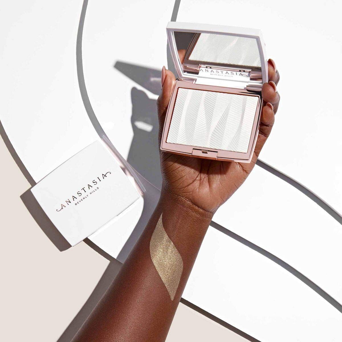 Anastasia Beverly Hills Iced Out Highlighter - Weightless Second-Skin Glow Powder, High-Pigment Universal Shimmer for Face, Eyes, and Body