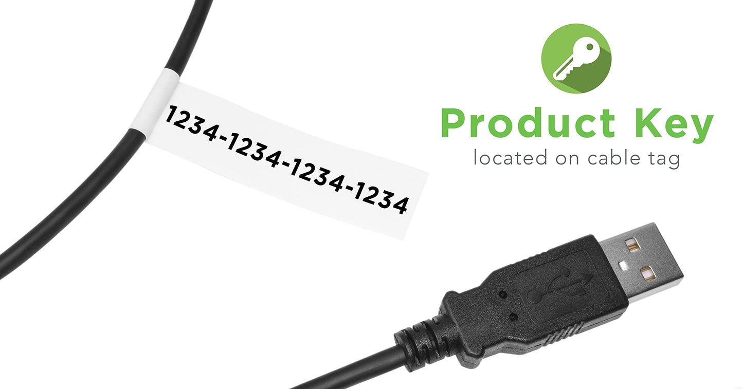 Plugable USB Transfer Cable, Unlimited Use, Transfer Data Between 2 Windows PC's, Compatible with Windows 11, 10, 7, XP, Bravura Easy Computer Sync Software Included