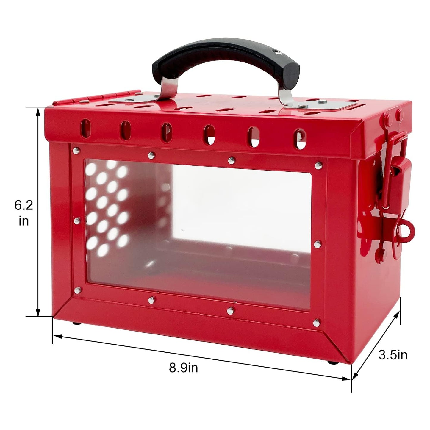 SAFBY Lockout Tagout Box Kit Portable Safety Group Padlock Box with 13 Loto Locks Lock Out Tag Out Station (1pcs Loto Box with 13 Locks)
