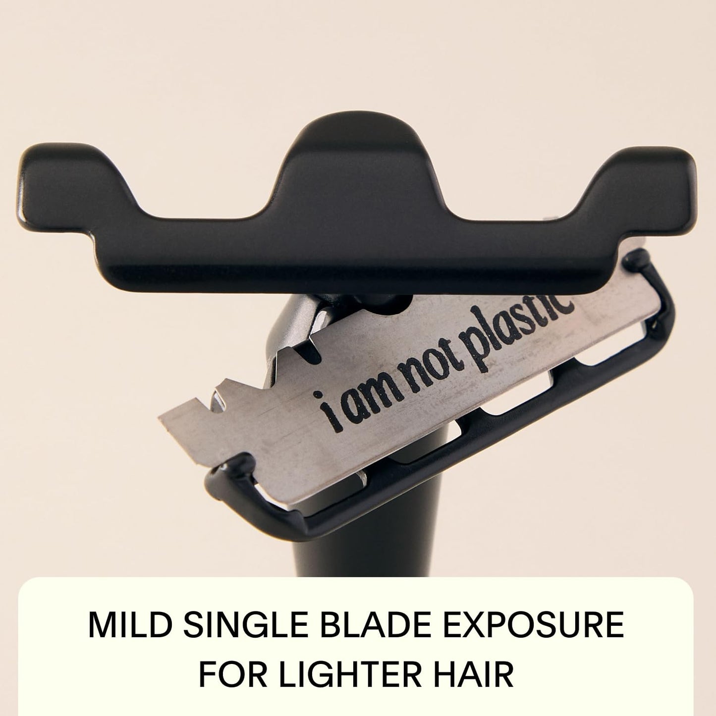 Leaf Shave | The Twig Razor Set, Chrome - Includes 1x Twig Razor, 1x Matching Stand, 1x 50-Pack of Single-Edge Blade Refills, and 1x Razor Blade Bank