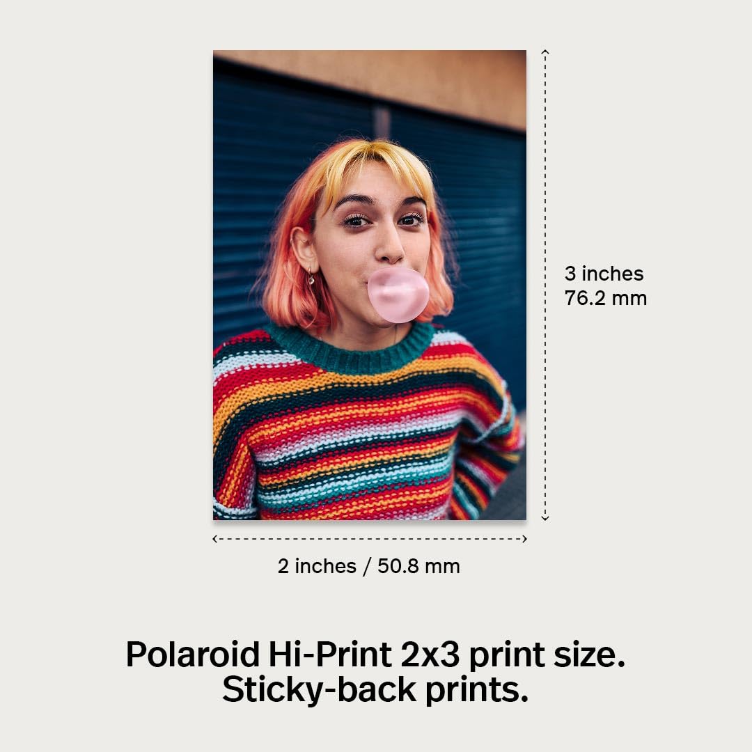 Polaroid Hi-Print Paper - 2x3 Photo Paper Cardridge - 60 Photos (6356)