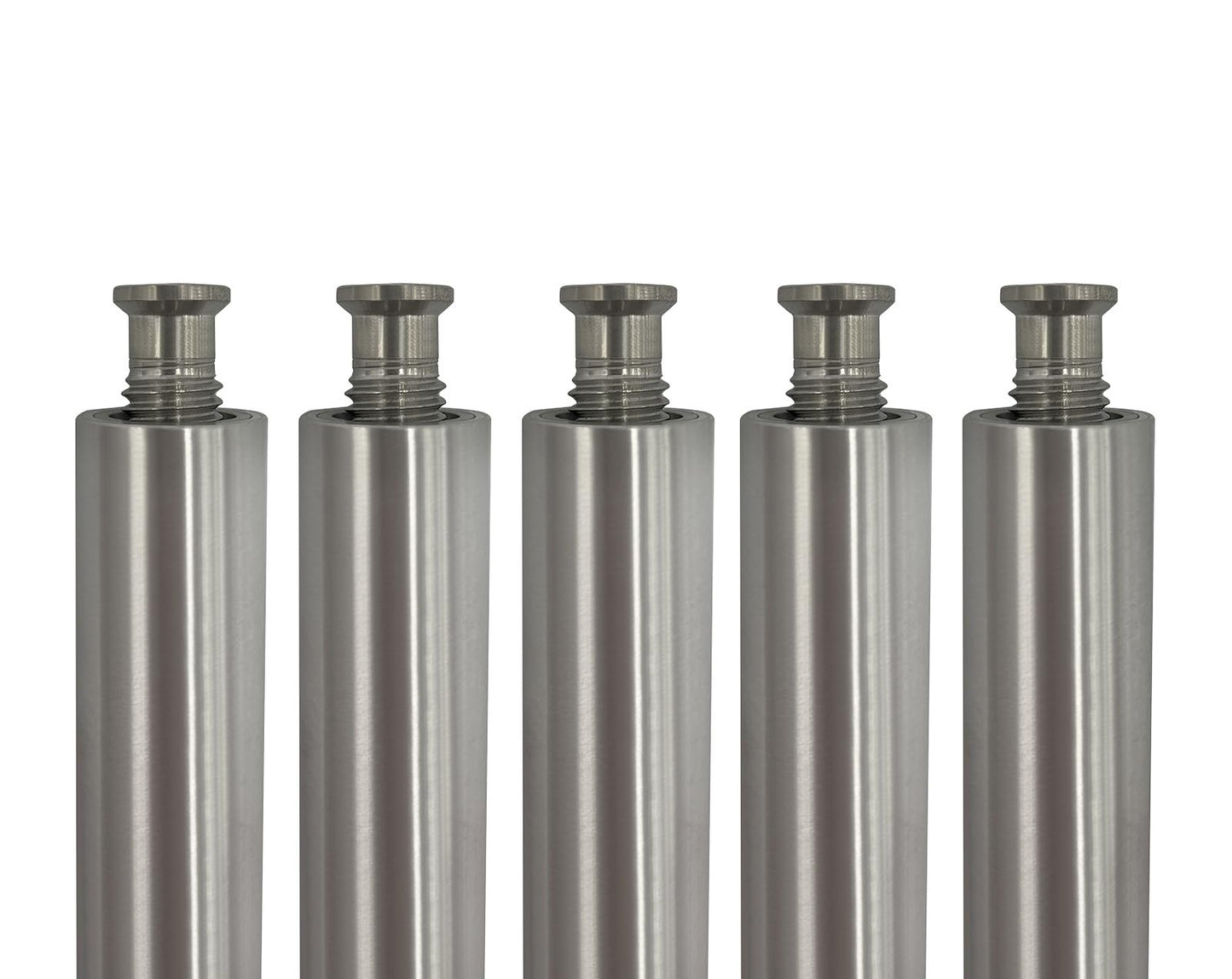 Poolzilla 5 Pack 18” Aluminum Tube with Stainless Steel Anchor for Pool Safety Cover Installation, Anchor Installation for Loose Ground or with Pavers, Extra Long