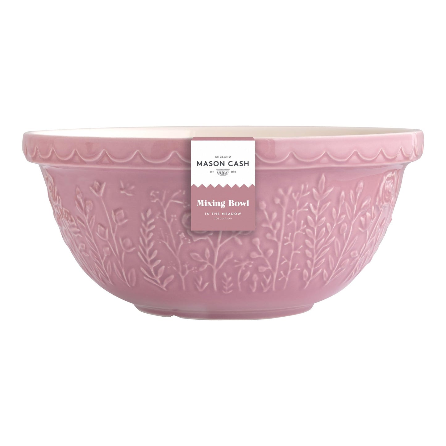 Mason Cash In The Meadow S12 (4.25 Qt) Mixing Bowl | Rose (Pink)