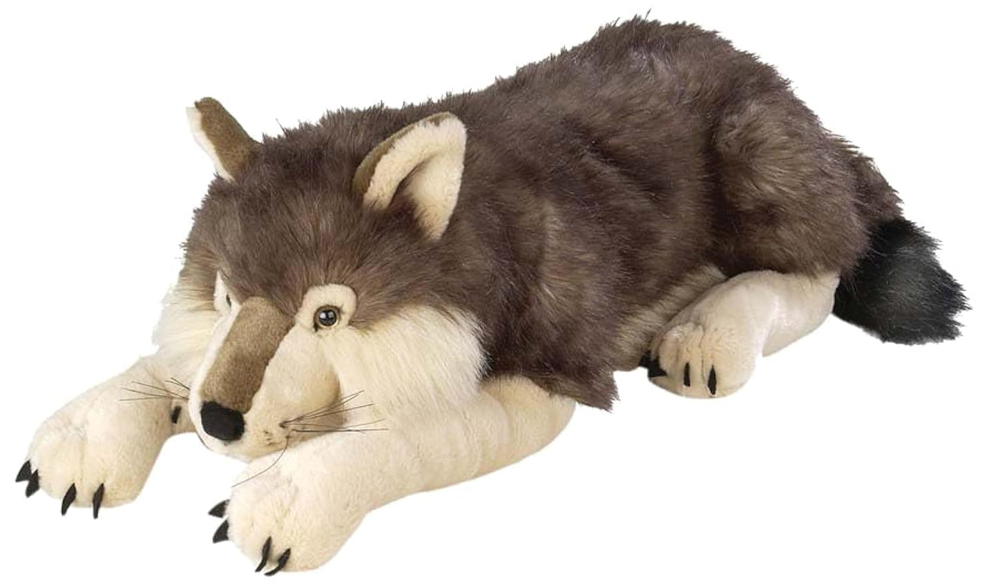 Wild Republic Jumbo Wolf Plush, Giant Stuffed Animal, Plush Toy, Gifts for Kids, 30 Inches, 82332 AMZB