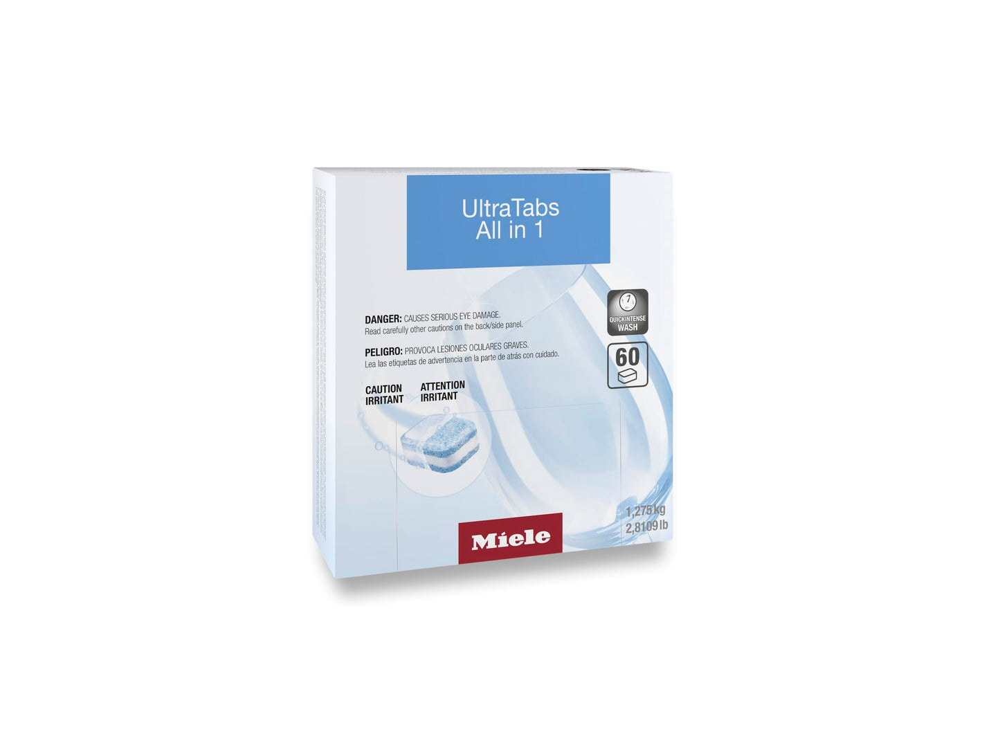 Miele Genuine UltraTabs All in 1 Dishwasher, 60 Detergent Tablets