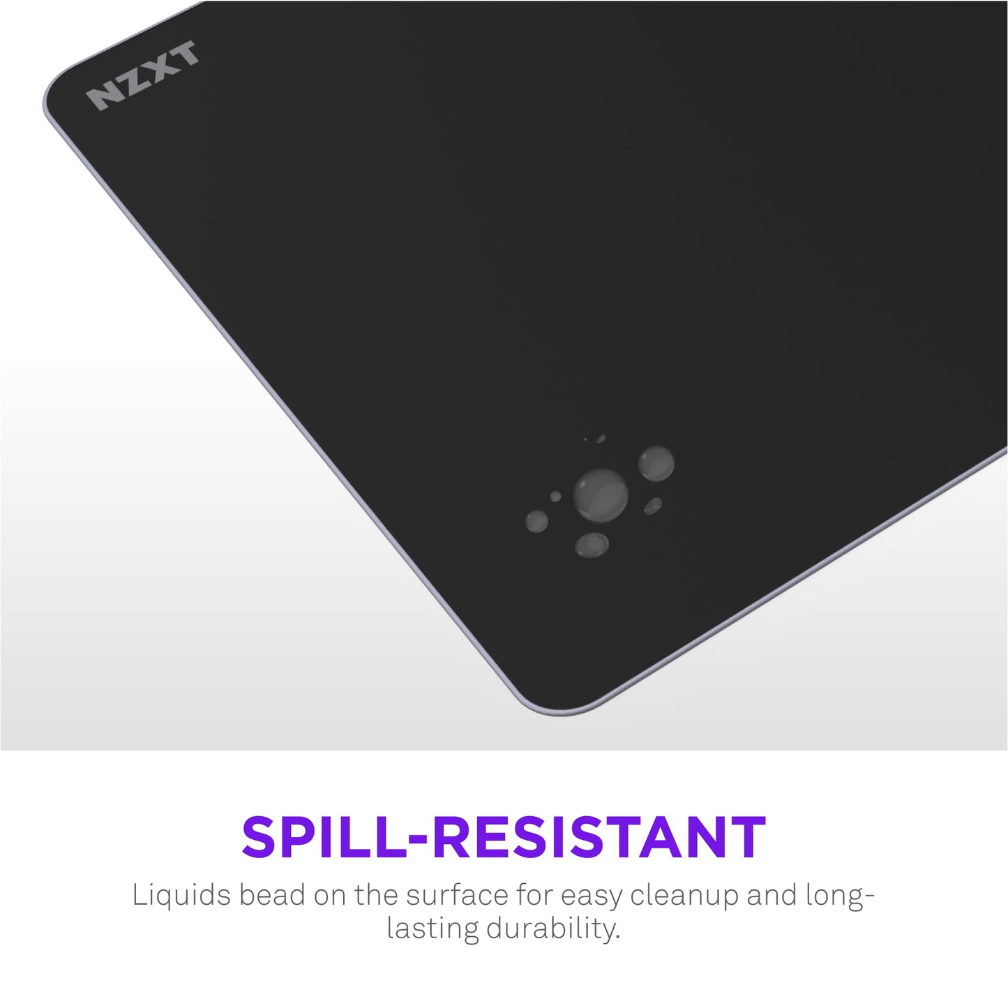 NZXT Zone Elite - Premium XL Gaming Mouse Pad - Ultra-Smooth Nano-Knit Cloth Surface - Optimized for Speed and Control - Spill-Resistant, Soft Foam Base, Reinforced Low-Profile Stitching - Black