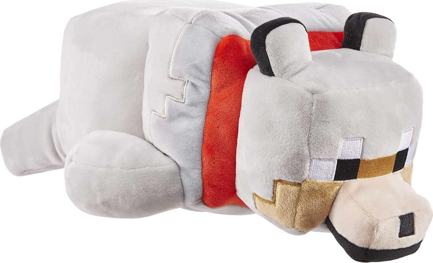 Minecraft Plush Wolf 12-inch Stuffed Animal Figure, Floppy Soft Doll Inspired by Video Game Character, Collectible Toy