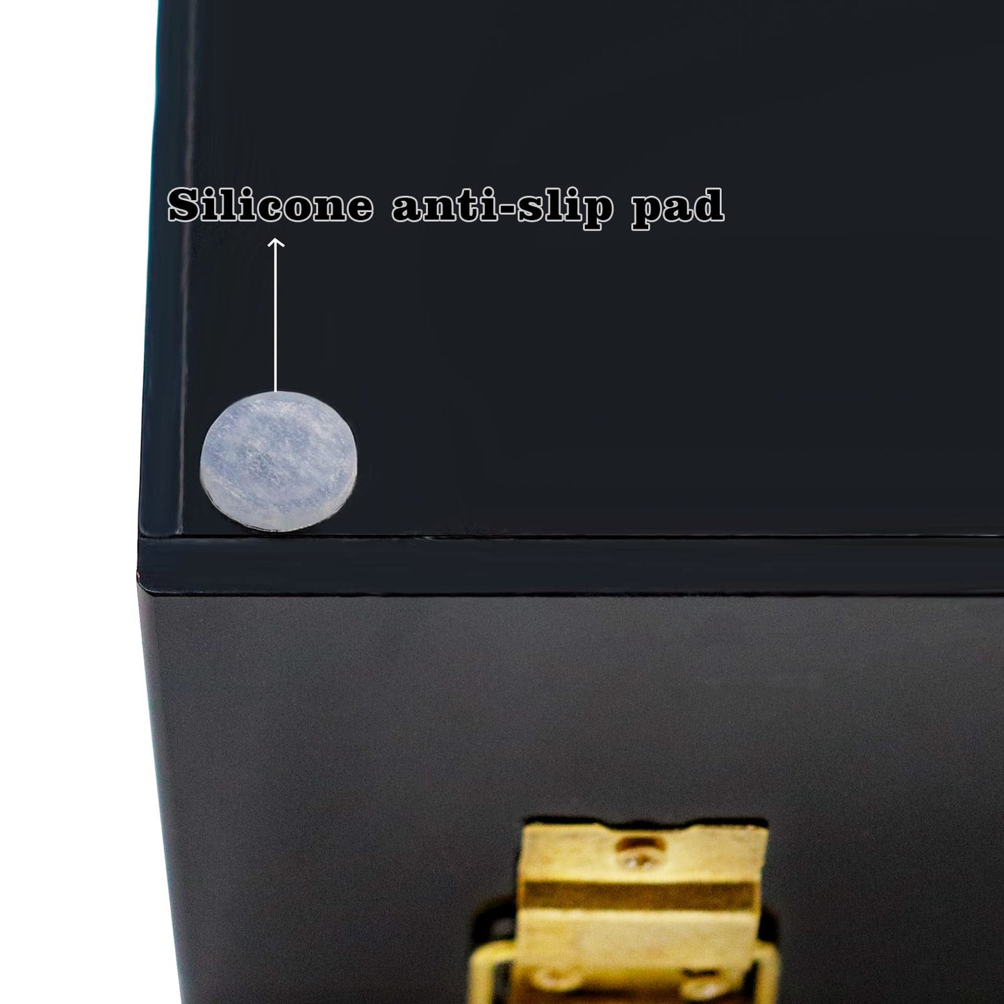 Black Acrylic Lockable Currency Tray, 5 Compartment Money Organizer for Cash, Cash Organizer Money Storage Box with Lockable Cover, Money Organizer for Cash