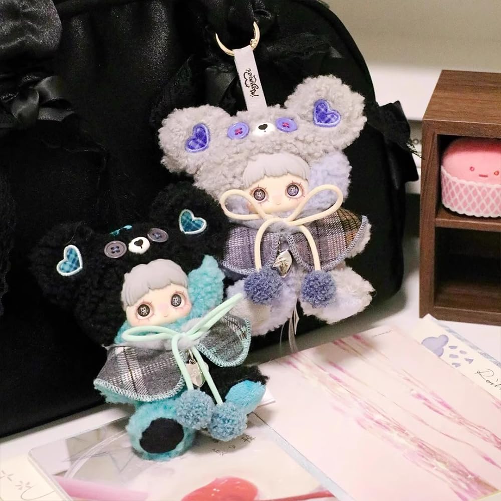 WINKLOORI Maymei Tiny Bear Cookie Series Mini Blind Box 1PC(1 of 9 Possible Styles) Cute Keychain Figures Collectible Toys Birthday Gifts (1Pcs Blind Box)
