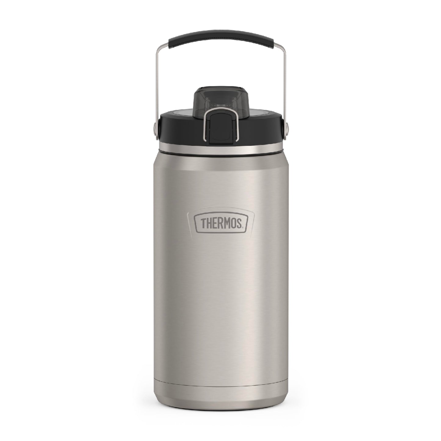 THERMOS ICON SERIES, Stainless Steel Water Bottle with Spout - 64 Ounce, Matte Stainless Steel - Vacuum Insulated Water Bottle with Lid