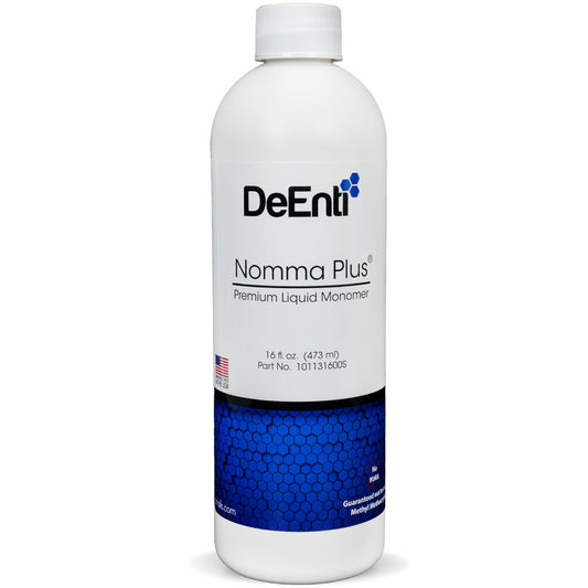 DeEnti Nomma Plus Professional Liquid Monomer, EMA Nail Liquid for Acrylic Powder, Non-Yellowing Monomer, 16oz Bottle, Professional Salon Quality Manicure and Pedicure Supplies