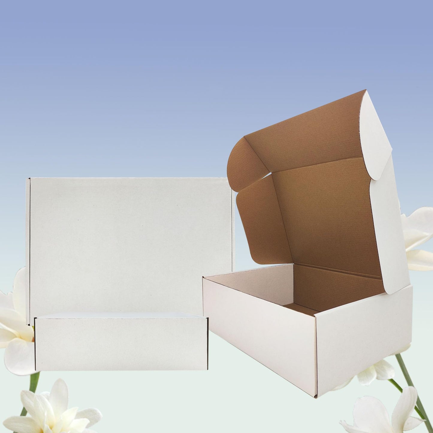 13 x 9 x 4 inch Shipping Boxes Set of 20， White Corrugated Cardboard Box Mailer Boxes for Packaging Small Business Shipping，Mailing Boxes Bulk for Birthday Wedding Party Book Literature Gift Giving