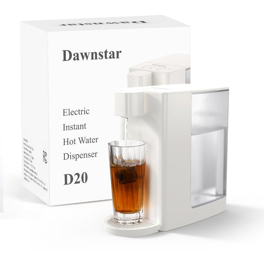 Dawnstar Electric Kettles, D20 Instant Hot Water Dispenser for Quick Boiling & Dispense, Adjustable 3 Temperatures & 5 Water Volume, Removable 0.8 Gallon 100 Ounce Water Tank Capacity, BPA Free