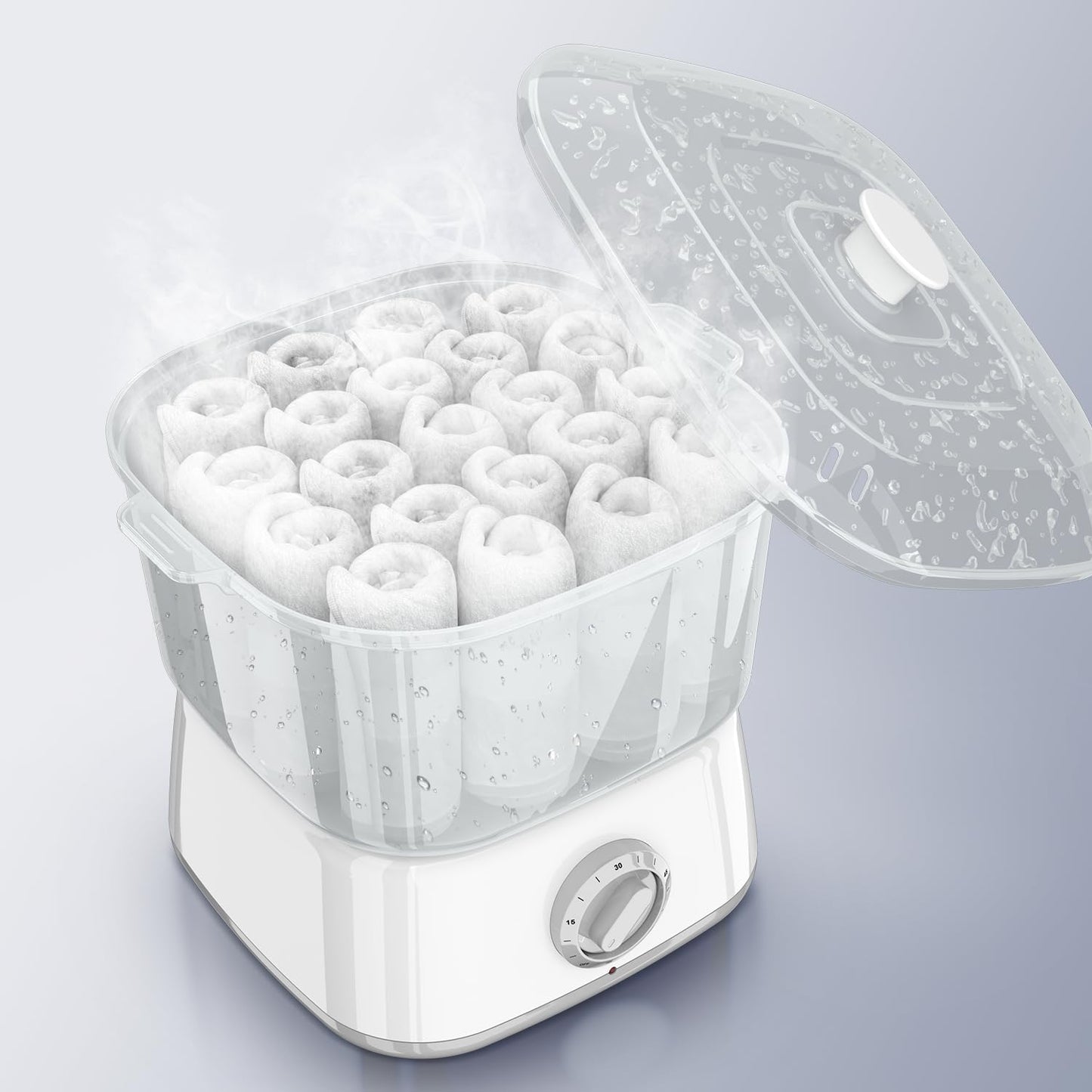 StateRiver Hot Towel Warmer, Rapid Heating Towel Steamer for Facials can Hold 12 Mini Wet Towels, Portable Mini Towel Warmer for Bathroom,Spa and Salon.