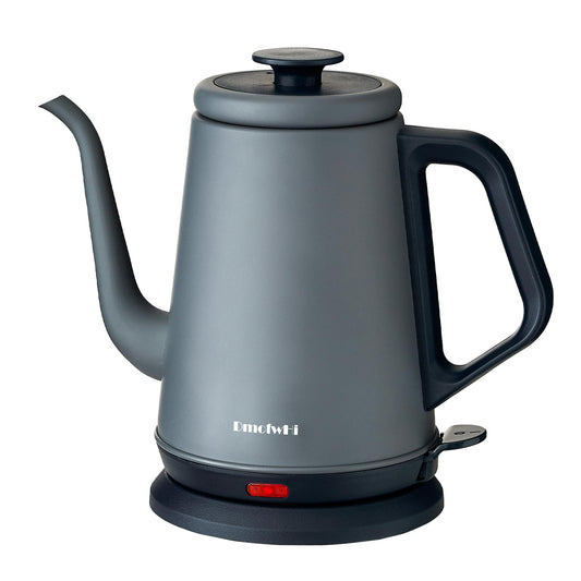 DmofwHi Gooseneck Electric Kettle(1.0L),1000W Electric Tea Kettle of 304 Stainless Steel,Auto Shut off,Water Kettle for Coffee and Tea-Grey
