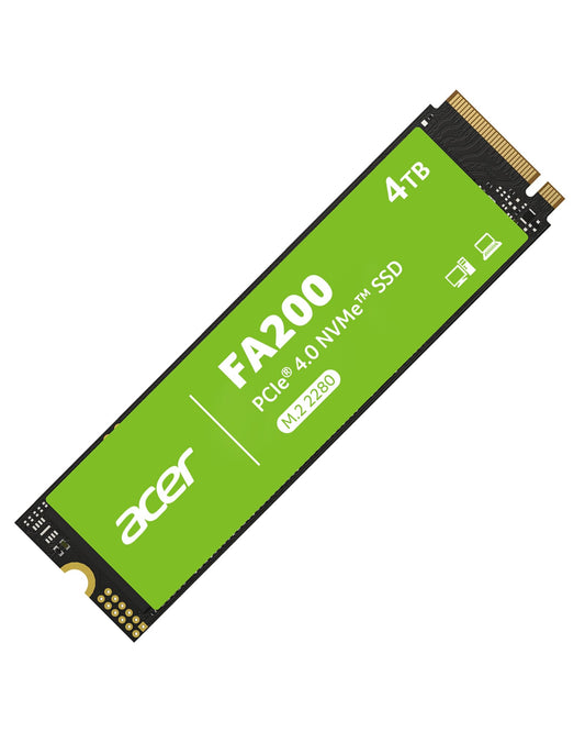 acer FA200 NVMe Gen4 SSD 4TB, PCIe 4.0, M.2 2280, Read Speeds Up to 7200MB/s, Internal Solid State Drive for Laptop, Desktop PC and PS5 Upgrade - BL.9BWWA.150